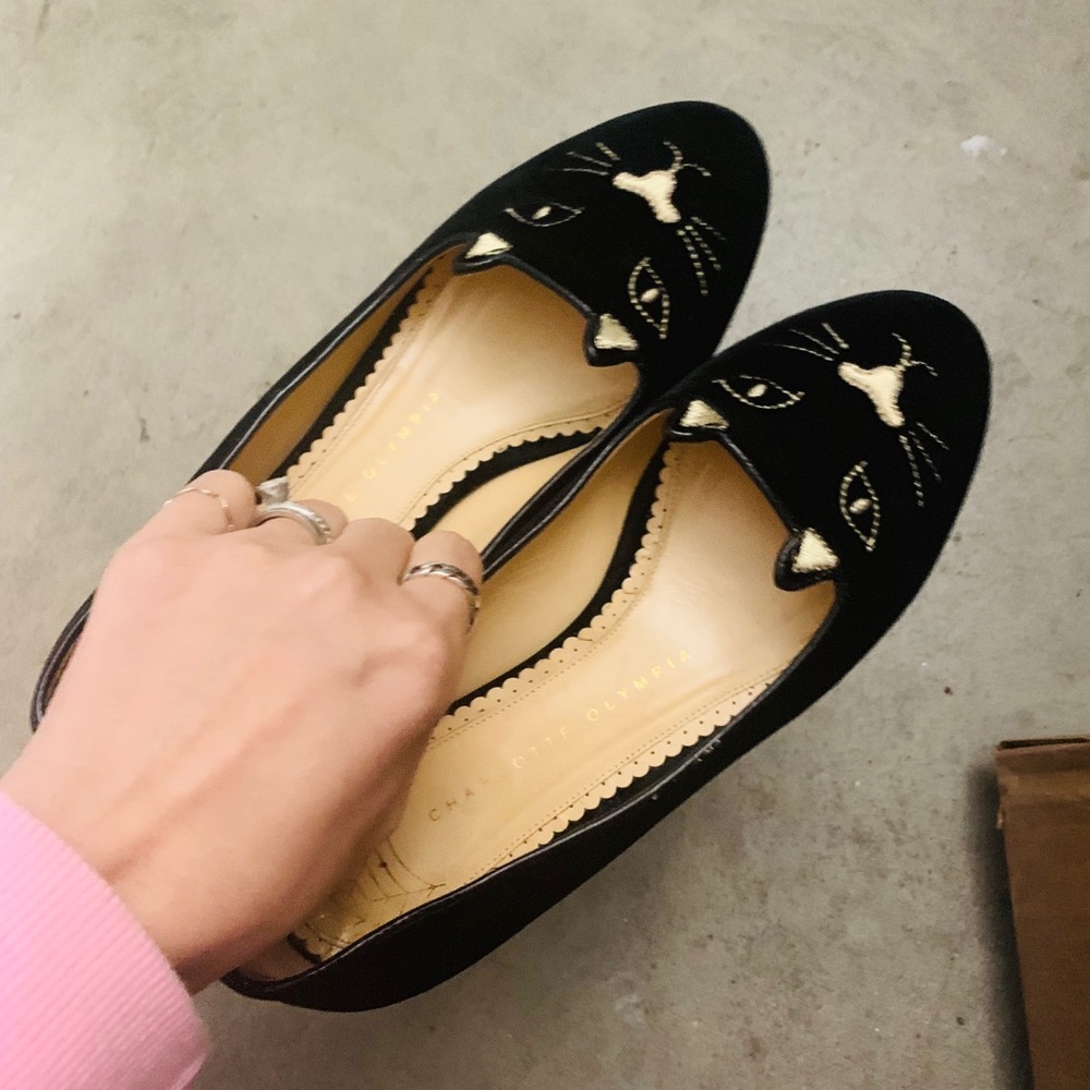 Charlotte Olympia kitty flats